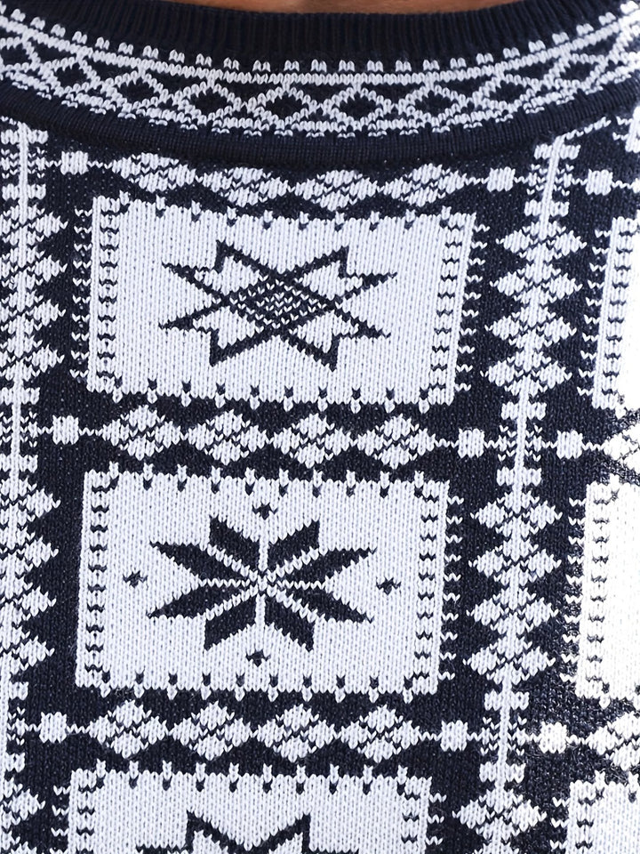 Men’s Two-Part Crewneck Sweater