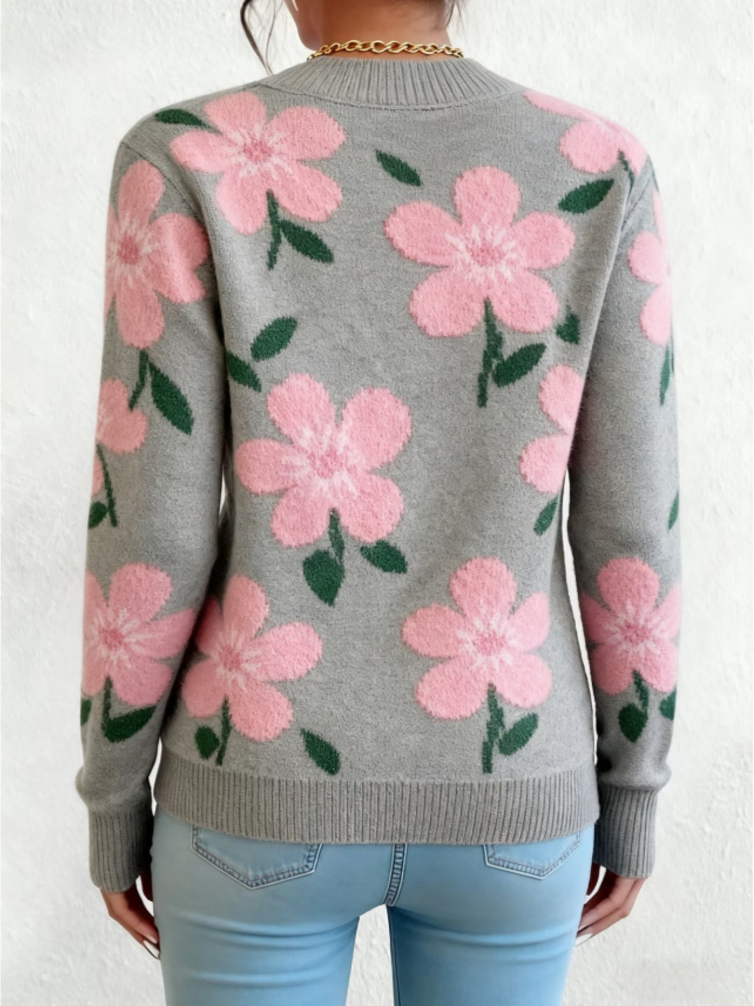 Women’s Floral Pattern Sweater